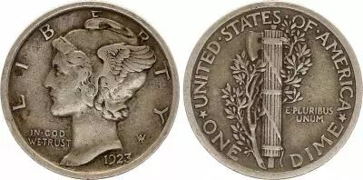 USA 1 Dime Mercury - Mixed dates 1916-1945