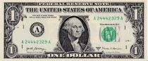 USA 1 Dollar -  S&eacute;rie 2017A - Banque de Boston - Lettre AA