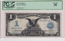 USA 1 Dollar - Aigle - Silver certificate - 1899  - PCGS VF30