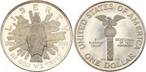 USA 1 Dollar - Bicentenaire du Congrès -1989 - S San Francisco - Argent BE