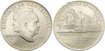 USA 1 Dollar - Centenaire d\'Eisenhower - 1990 - W West Point - Argent