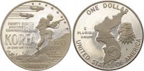 USA 1 Dollar - Guerre de Corée - 1991 - P Philadelphie - Argent BE