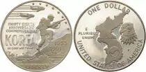 USA 1 Dollar - Guerre de Cor&eacute;e - 1991 - P Philadelphie - Argent BE