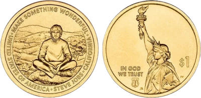 USA 1 Dollar - Innovation Am�ricaine - Steve Jobs - Californie - 2026  -  P Philadelphie