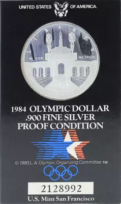 USA 1 Dollar - Liberty - XXIII Olympiad Los Angeles 1984 - S San Francisco - Silver