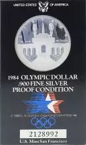 USA 1 Dollar - Liberty - XXIII Olympiad Los Angeles 1984 - S San Francisco - Silver