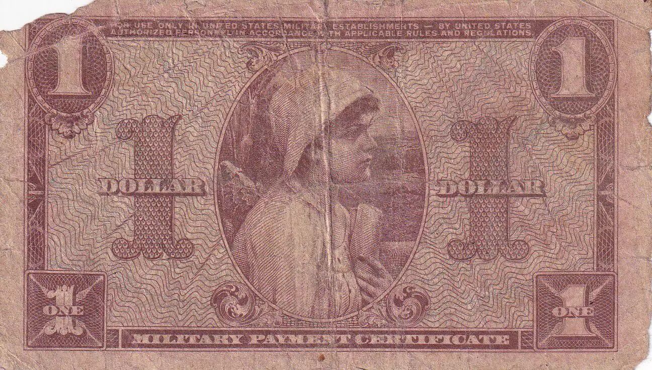 Billet USA 1 Dollar Military Cerificate 1954 Série 521 M.33