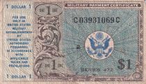 USA 1 Dollar - Military Cerificate - ND(1948) - Serial 472 - P.M19
