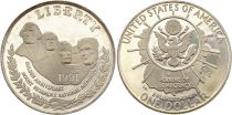 USA 1 Dollar - Mount Rushmore - 1991 - S San Francisco - Silver Proof