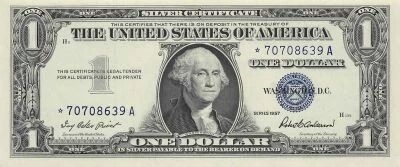 USA 1 Dollar - Silver Certificate - S�rie 1957 - P.419