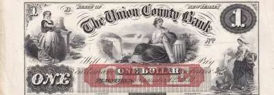 USA 1 Dollar - The Union County Bank - New Jersey  - 18xx - Not issued