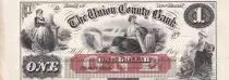 USA 1 Dollar - The Union County Bank - New Jersey  - 18xx - Not issued