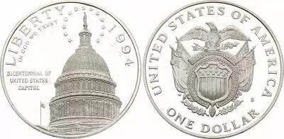 USA 1 Dollar - U.S. Capitol - 1994 - S San Francisco