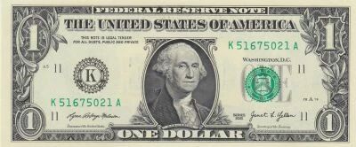 USA 1 Dollar - Washington - 2021 - K - K-A Series