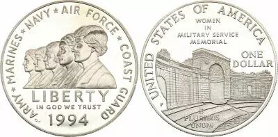 USA 1 Dollar - Women In Military Service For America Memorial - 1994 - P Philadelphia