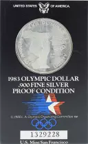 USA 1 Dollar - XXIII Olympiad Los Angeles 1984 - 1983 - S San Francisco - Silver