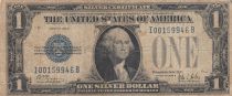 USA 1 Dollar 1928 - Washington, tampon bleu, silver certificate - TB