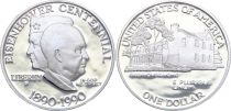 USA 1 Dollar D. Eisenhower - Centenaire 1890-1990 - Argent - P Philadelphie - Frappe BE