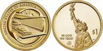 USA 1 Dollar Innovation Chesapeake Bay Tunnel - Virginie 2021 P Philadelphie - SPL