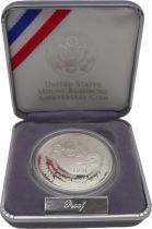 USA 1 Dollar Mont Rushmore - 1991 - Argent - San Francisco - Frappe BE