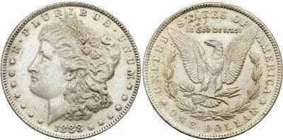 USA 1 Dollar Morgan - Eagle 1888 - Silver