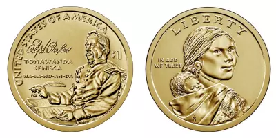 USA 1 Dollar Native American - P Philadelphie - 2022 - MS