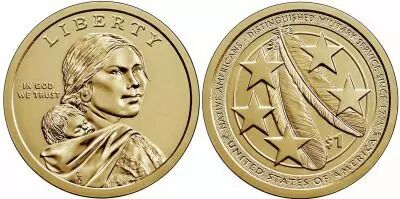 USA 1 Dollar Native American - US Army 2021 D Denver