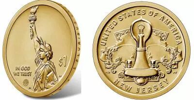 USA 1 Dollar New Jersey Innovation 2019 D Denver