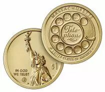 USA 1 Dollar Telephone Innovation Massachussets 2020 S San Francisco Proof