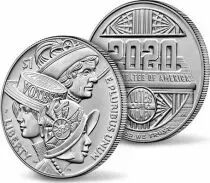 USA 1 DollarVote des Femmes - P Philadelphie - FDC 2020 Argent