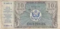 USA 10 cents - Billet militaire - Series 472 - Num&eacute;ro 51 - 1948