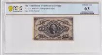 USA 10 Cents - Fractional Currency March 1863 - PCGS Choice UNC 63
