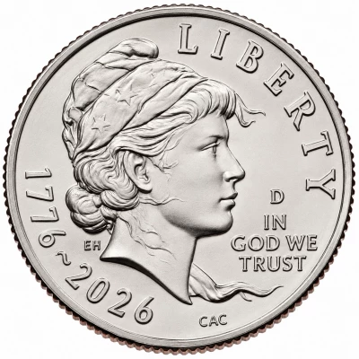USA 10 Cents - Liberty - Aigle en vol - 2026 - D Denver