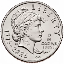 USA 10 Cents - Liberty - Aigle en vol - 2026 - D Denver