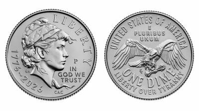 USA 10 Cents - Liberty - Aigle en vol - 2026 - P Philadelphie