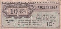 USA 10 Cents - Military Cerificate - 1946 - Serial 461 - M.2