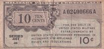 USA 10 Cents - Military Cerificate - 1946 - Serial 461 - M.2