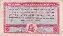USA 10 Cents - Military Cerificate - 1946 - Serial 461 - M.2