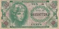 USA 10 Cents - Military Cerificate - ND (1965) - Serial 641 - P.M58a