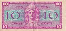 USA 10 Cents - Military Cerificate - Série 521 - TTB+ - 1954