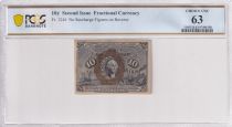 USA 10 Cents - Second Issue Fractional Currency March 1863  - PCGS Choice UNC 63