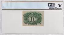 USA 10 Cents - Second Issue Fractional Currency March 1863 - PCGS Choice UNC 63