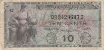 USA 10 Cents Military Cerificate - S&eacute;rie 481 - 1951