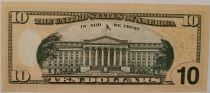 USA 10 Dollars  - Ville de New-York - S&eacute;rie 2021 - Lettre QBA