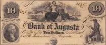 USA 10 Dollars - Bank of Augusta - 18xx - Not issued