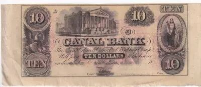 USA 10 Dollars - Canal Bank 18xx - New Orleans- S�rie D