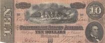 USA 10 Dollars - Confederate States - 1864