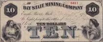 USA 10 Dollars - Eagle River (Michigan) - Bay State Mining Company - 1869