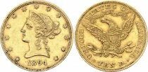 USA 10 Dollars - Libert&eacute; - Aigle couronn&eacute; - 1894 Or