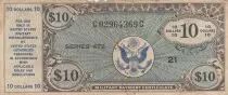 USA 10 dollars - Military Certificate - S&eacute;rie 472-21 - 1948